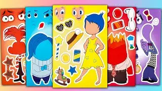INSIDE OUT STICKER BOOK ADVENTURE | FUN WITH JOY, SADNESS, ANGER & DISGUST