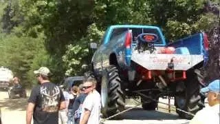 SILVERADO 4X4 MONSTER MUD TRUCK BOGGER * TRACTOR TIRE * JACKED * LIFTED * MUDDER