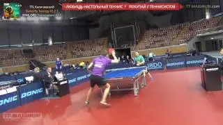 Денис Калачевский / Denis Kalachevskyi на LuxOpen 2016 - игра с защитником Konstantinos Angelakis