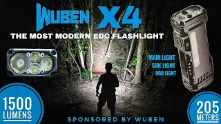 Wuben X4 - The Most Modern EDC Flashlight with RGB Lights 