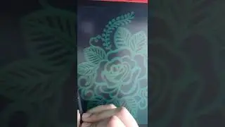 Beautiful 😱❤️ rose flower design on LCD writing tablet #shorts, #ytshorts, #viral, design, #rose