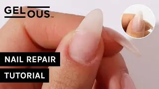 How To Repair A Broken Nail At Home With Fibre Gel Nail Glue | Gelous Gel Nail Polish