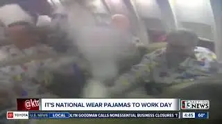 It's national wear pajamas to work day