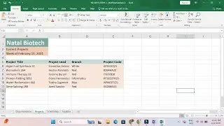 New Perspectives Excel 2019 | Module 1: End of Module Project 1 #NatalBiotech #excelmodule1