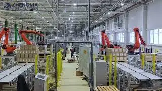 Two-line box palletizing, customized large-scale project, Russian overseas market expanded