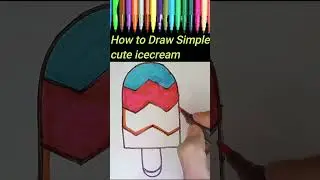 How to draw CUTEST Ice Cream EVER with This Easy Tutorial #artforkids #drawing #cutedraws #art