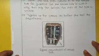 sewing maintenance lab- study on adjustment of needle bar, mc belt, oil check, knee lifter of snls 