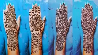 Top - 4 stylish back hand mehndi | easy mehndi design | mehndi ka design | mehndi designs | mehndi