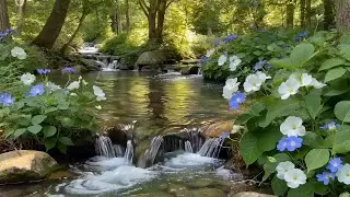 Tranquil Paradise River From Heaven Flowing Slowly to Quiet Thoughts and Guide Restful Sleep