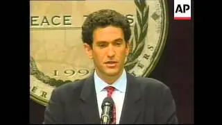 USA - James Rubin gives presser on Mid East talks