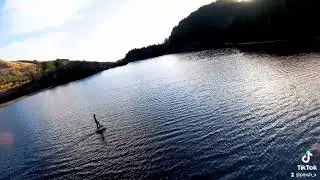 Efoiling at Loch Chon, Scotland