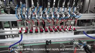 Shampoo Filling Machine | 300ml bottle liquid servo motor piston filling machine