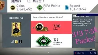 What does 2.5 million coins of 7.5k packs get you? (Fifa20 Pack Experiment)
