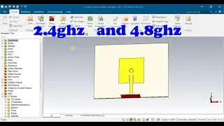 2.4GHz  and 5.2GHz Split Ring Resonator Structure on Microstrip Patch Antenna Design CST software