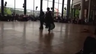 My wife and I dancing a rumba at starlight ball 2015