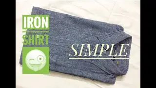 #IRON #SHIRT #DRESS #FOLDING  Ironing a shirt ( Grey Shirt )and folding. Simple