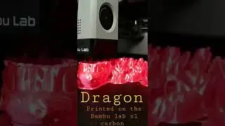 bambu lab x1 carbon, Cinderwing3d dragon by 3DPUK #3dprinting #3d #bambulab #shorts