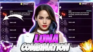 LETEST ( LUNA ) CHARACTER SKILL COMBINATION 2024 | BR RANK BEST CHARACTER COMBINATION IN FREE FIRE