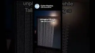 Unplugging USB while Tail OS is running