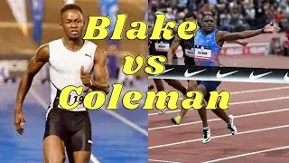 Akeem Blake in epic battle with Christian Coleman!