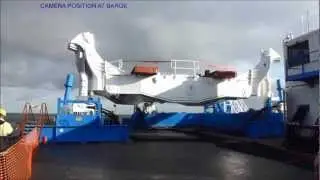 Barge Master motion compensated platform operation at North Sea