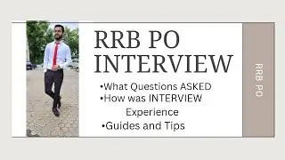 RRB PO INTERVIEW STUDY TIPS!!!