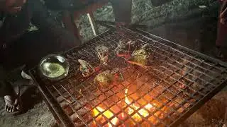 Chicken barbecue making #Doars#bonfire