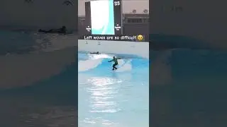First time Surfing lefts in a Wavepool 🏄&zwj;♂️ #wavesurf #surfing #wavepool #surf #travel