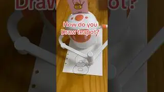 How do you draw teapot? #funny #robotart #draw #teapot #ai #toys #art #kids