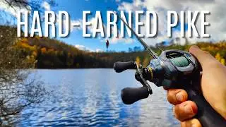 Hard-Earned Pike on a Rainy Lake