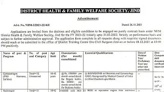 Nhm jind haryana staff nurse vacancy
