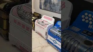 Acordeones  de la coleccion  de Evelyn ozuna #hohner #accordions #customaccordions