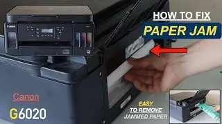 How To Fix Paper Jam In Canon Pixma G6020 Printer (error 5100) ?