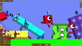 Eu estou brincando com os Numberblocks