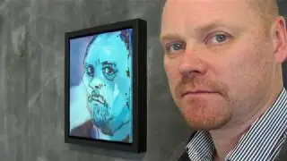 galleri NB TV - forberedelser til Vilmantas udstilling