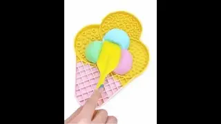 Three-color ice cream cone 🍦 #pet meal #pet eating broadcast