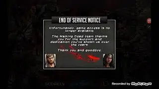 TWD:RTS - One year anniversary of shutdown