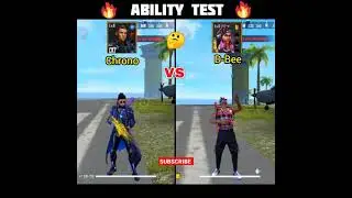 D-Bee vs Chrono Gun Fireing Moment Speed Test | Free fire short video