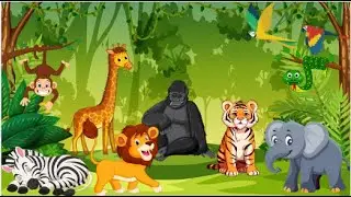 The Jungle Animals | Sing Song Poems | Fun Jungle Adventure Song
