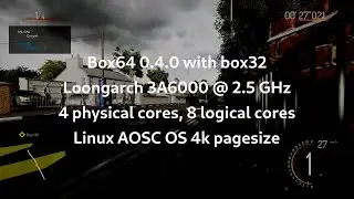 Box64 v0.4.0 on a Loongarch CPU running Games