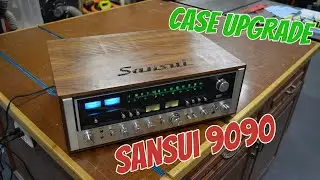Custom Walnut Case for the Sansui 9090 #sansui #vintageaudio #vintagehifi #audiorepair #vintagehifi