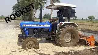 New Holland 3630 Rocket 🚀 || 8 feet Shaktimaan rotavator