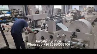 One eighth napkin tissue paper folding machine#foldingmachine #napkintissuemachine