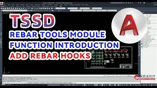 TSSD Software：Fast, Batch, Automatic Add Rebar Hooks in AUTOCAD(part 20)#tutorial
