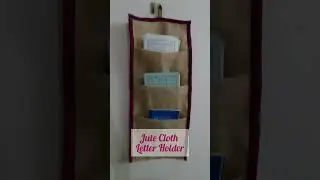 Jute cloth letter holder