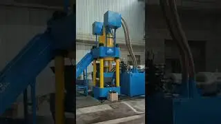 Metal Chip Shredder And Compactor Machine