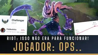 JOGADOR DE LOL DESCOBRE COMO VENCER SEM FARMAR E VAI DIRETO PRO DESAFIANTE