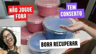 Aprenda a consertar pasta de brilho que criou água no fundo ou talhou
