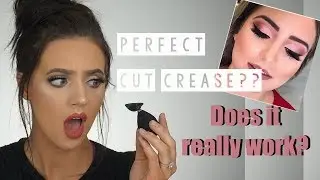 Testing out the Viral Stamp Crease for a Perfect Cut Crease | Toria Serviss