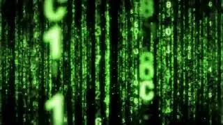 Matrix Screensaver Rain Code | Matrix text effect - No Copyright | loop motion background